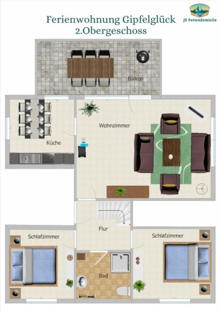 Ferienwohnung Gipfelglueck Mit Balkon 시르케 외부 사진